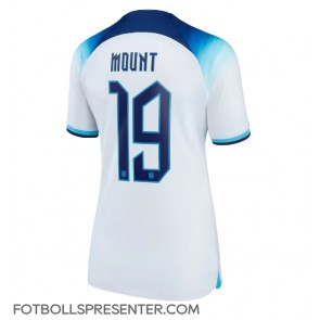 England Mason Mount #19 Hemma Matchtröja Dam VM 2022 Kortärmad